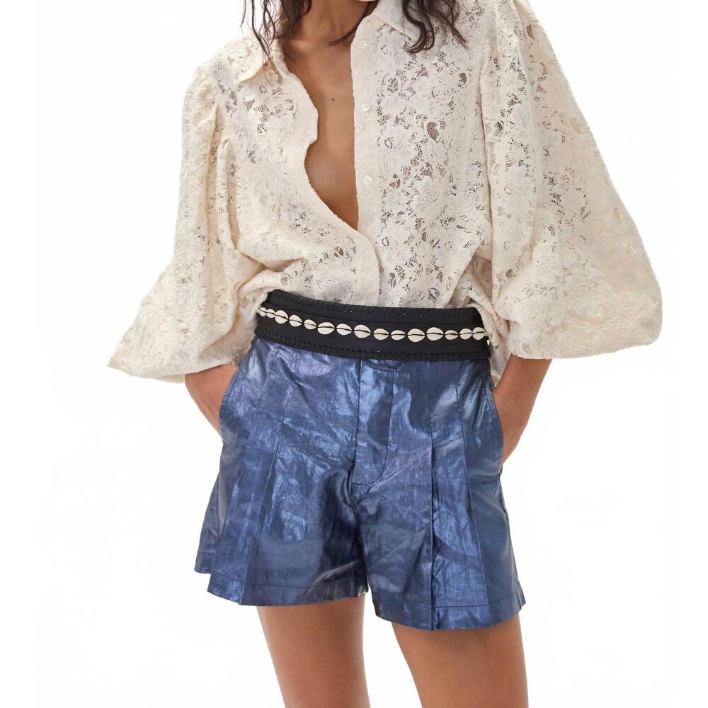 NEW LANTHROPY claire cotton lace shirt in natural